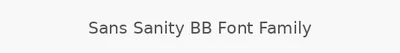 Sans Sanity BB Font Family