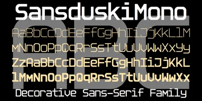 Sansduski Mono Font