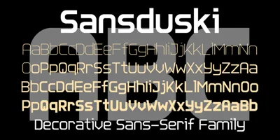 Sansduski Font