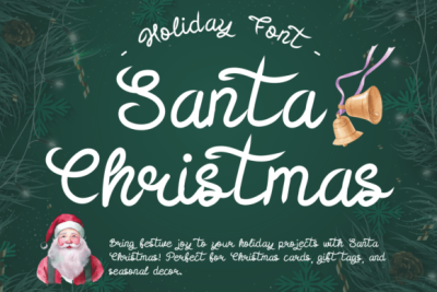 Santa Christmas Font