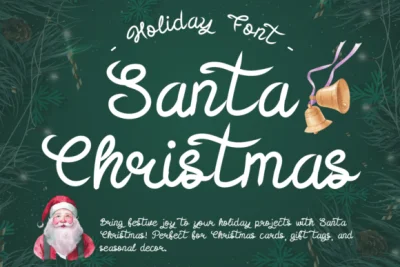 Santa Christmas Font