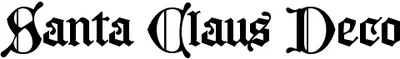 Santa Claus Deco Font