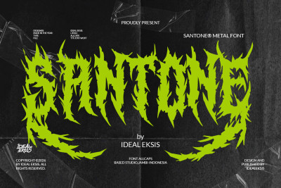 Santone - Metal Font