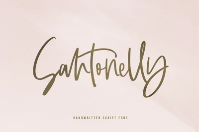 Santonelly | A Script Font