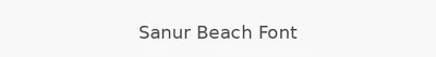 Sanur Beach Font
