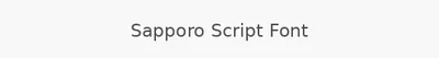 Sapporo Script Font