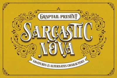 Sarcastic Nova Font