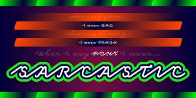 Sarcastic Font