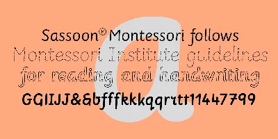 Sassoon Montessori Font