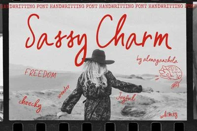 SASSY CHARM - handwritting font