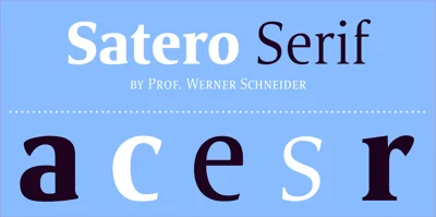 Satero Serif Font