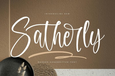 Satherly Modern Handwritten Font