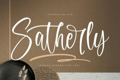 Satherly Modern Handwritten Font