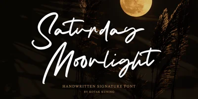 Saturday Moonlight Font