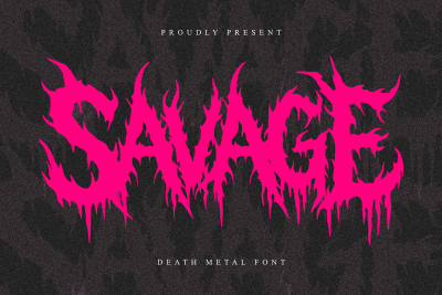 Savage | Brutal Death Metal Font