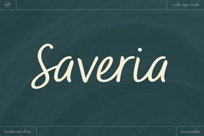 Saveria Handwritten Script Font