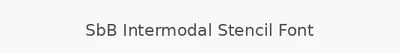 SbB Intermodal Stencil Font