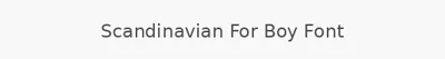 Scandinavian For Boy Font