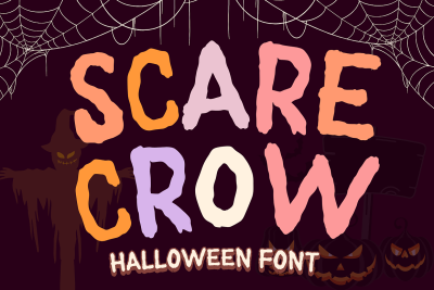 Scarecrow is a Halloween Font