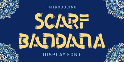 Scarf Bandana Font