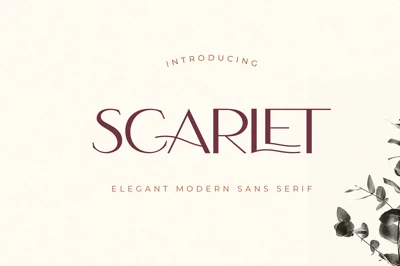 Scarlet | Minimal Elegant Font