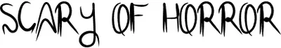 Scary Of Horror Font