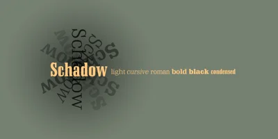 Schadow Font