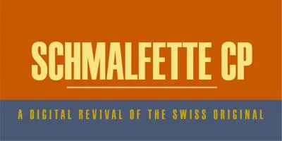 Schmalfette CP Font