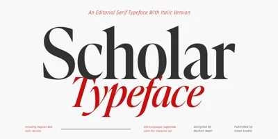 Scholar Font