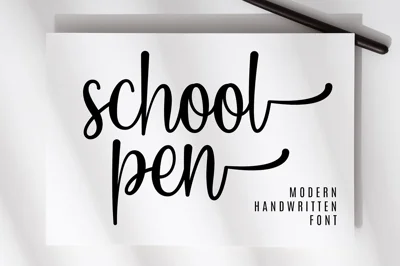 School Pen - Modern Handwritten Font