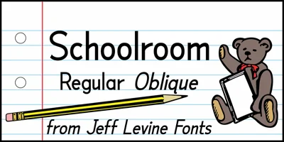 Schoolroom JNL Font