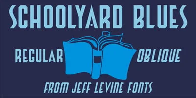 Schoolyard Blues JNL Font