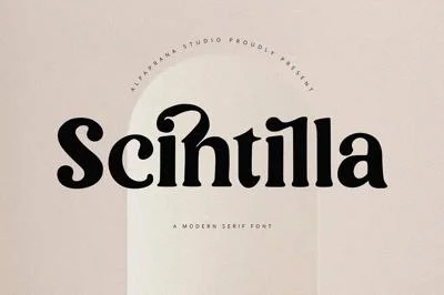 Scintilla - Modern Serif Font