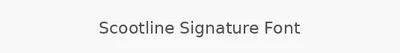 Scootline Signature Font