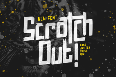 Scratch Out - Urban Brush Font Free Download