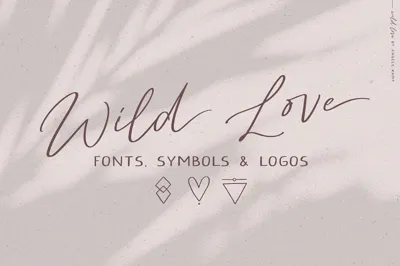 Script font Wild Love logos Free Download