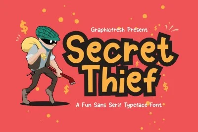 Secret Thief - A Cute Sans Font
