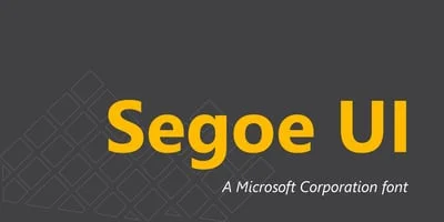 Segoe UI Font