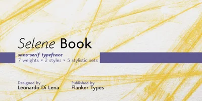 Selene Book Font