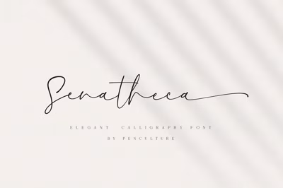 Senatheca Calligraphy Font Free Download