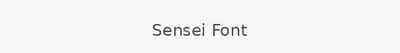 Sensei Font