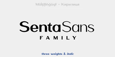 Senta Sans Font