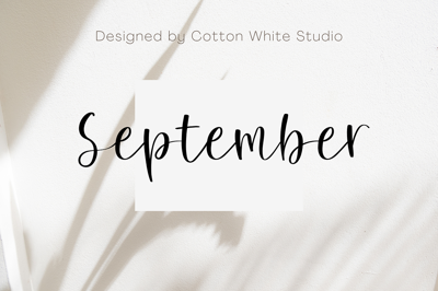 September Feminine Font Free Download