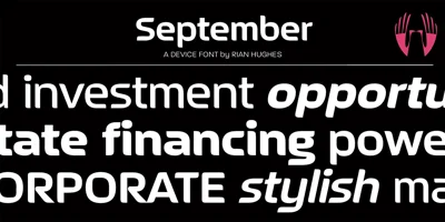 September Font