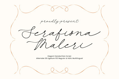Serafiona Maleri Elegant Handwritten Font