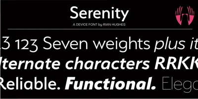 Serenity Font