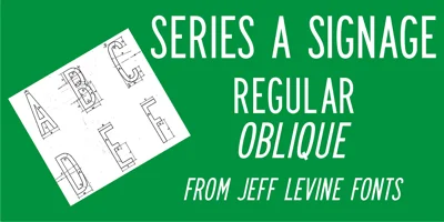 Series A Signage JNL Font