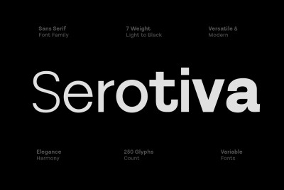Serotiva Sans Serif Font