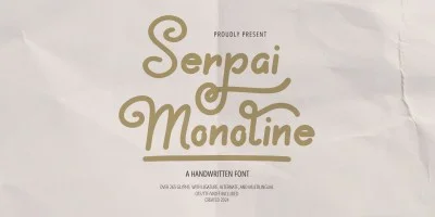 Serpai Monoline Font