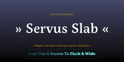 Servus Slab Font
